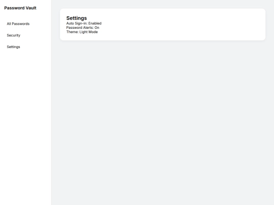 settings screenshot