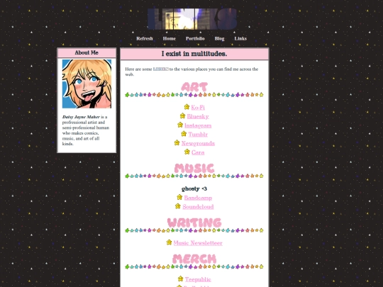 links screenshot