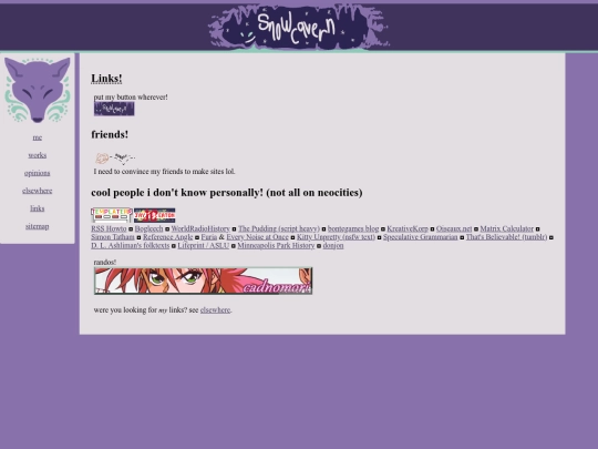 links screenshot