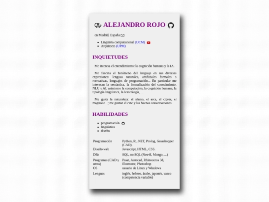 aboutme screenshot