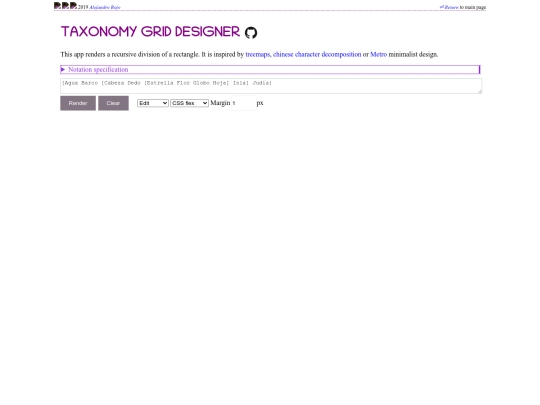 tools/taxogrid/taxogrid screenshot