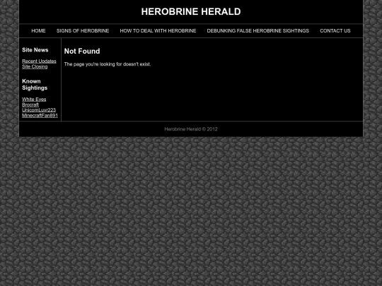 not_found screenshot
