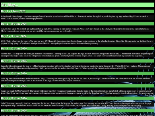 Blog screenshot
