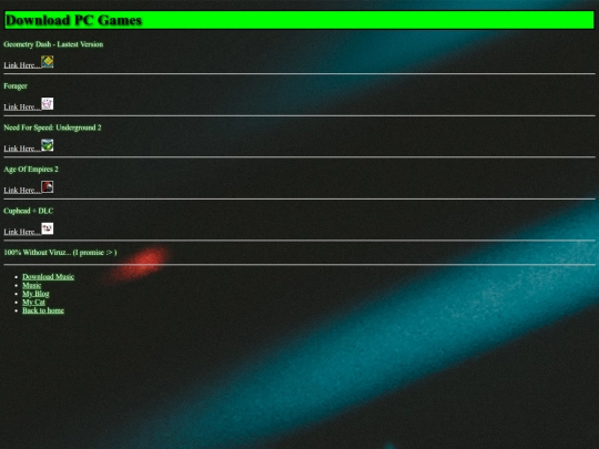 Games screenshot