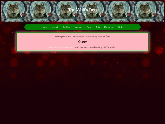 links screenshot