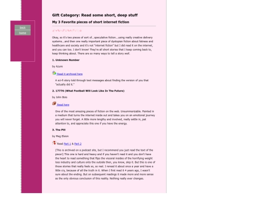 birthdayzine/birthdayprose screenshot