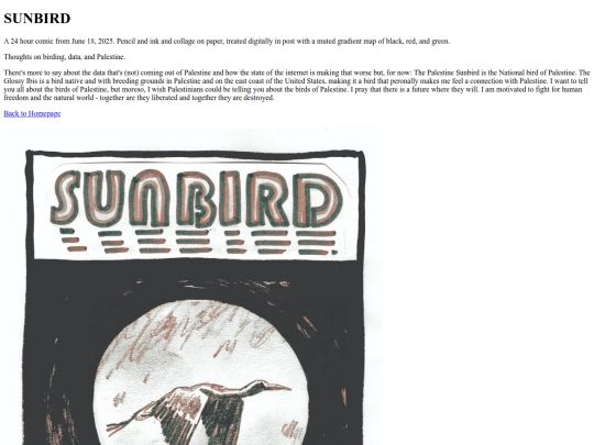 comics/sunbird screenshot