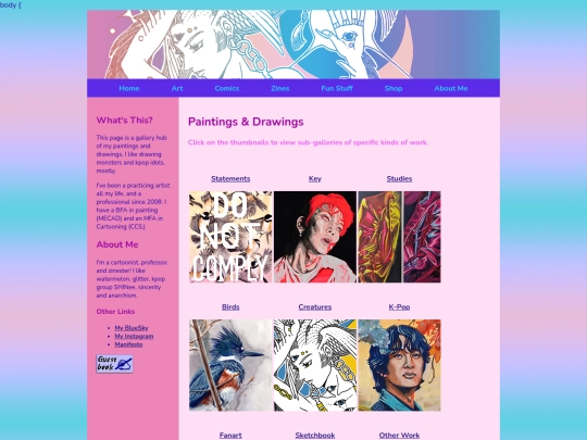 galleries/artwork screenshot