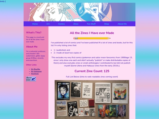 zinelog screenshot
