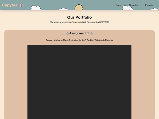 projects screenshot