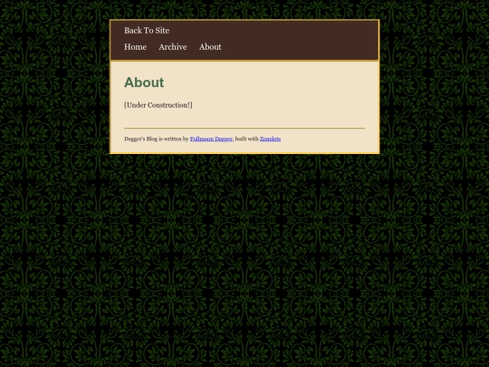 Blog/about screenshot