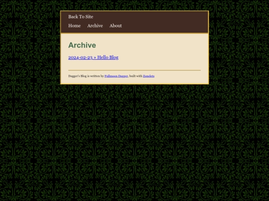 Blog/archive screenshot