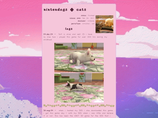 vgs/games/nintendogs-cats screenshot