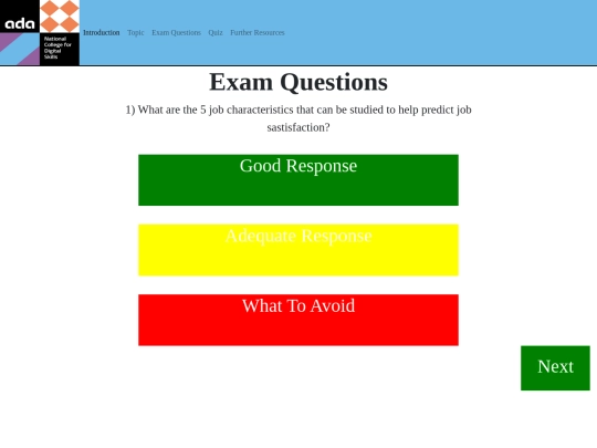 examQuestion screenshot