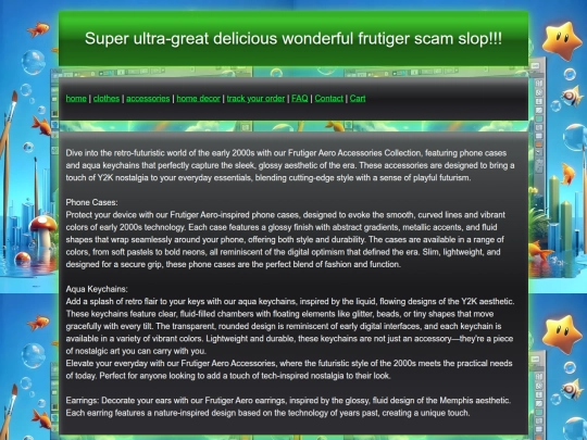 Super-frutiger-scam-slop/accessories screenshot