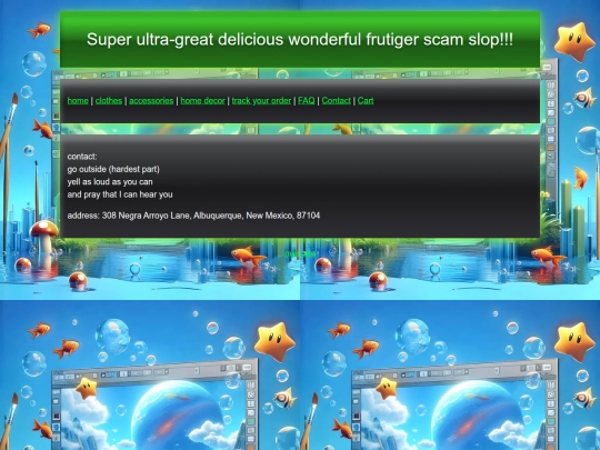 Super-frutiger-scam-slop/contact screenshot