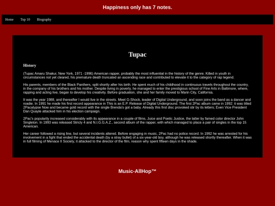 Tupac screenshot