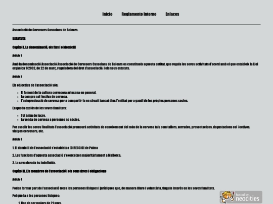 estatuts screenshot