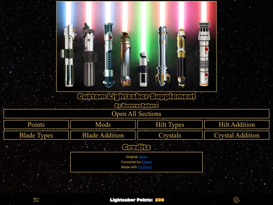 Custom-Lightsaber-Supplement screenshot