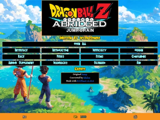 Dragon-Ball-Z-Abridged-Jumpchain screenshot