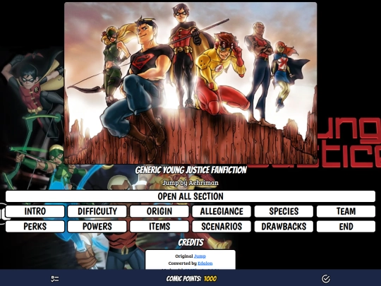 Generic-Young-Justice-Fanfiction-Jump screenshot