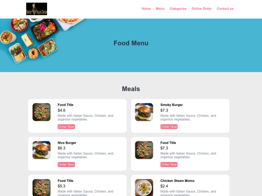 food-search screenshot