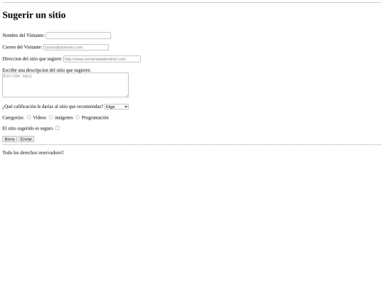 Actividad 4.5.1/paginas/sugerencias screenshot