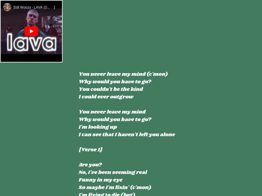songs/lava screenshot