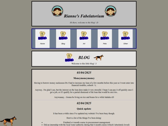 Blog/feed screenshot