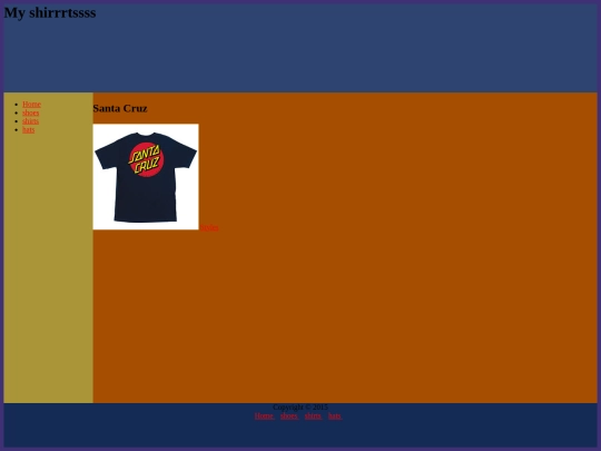 shirts screenshot