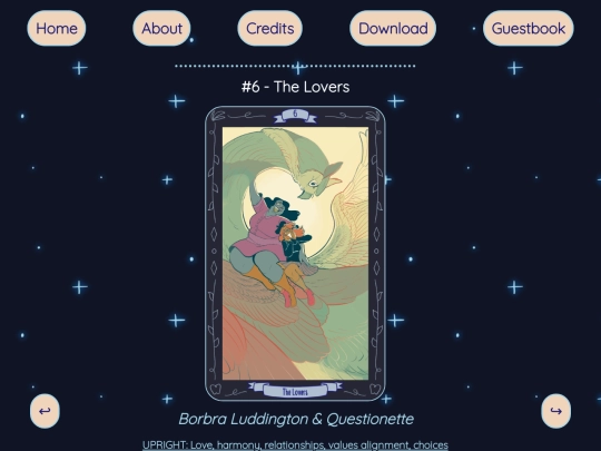 card/thelovers screenshot