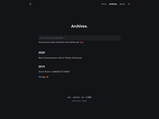 archives screenshot