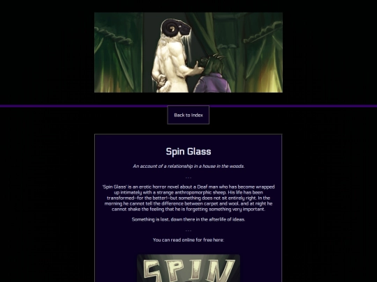 spinglass/landing screenshot
