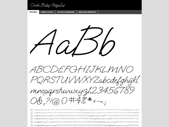 fonts/Oooh_Baby/ooohbaby-regular-demo screenshot