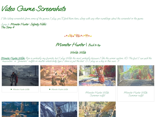 pages/videogames screenshot
