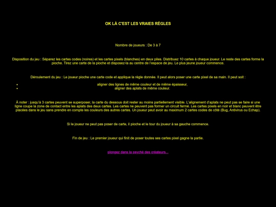vraiesregles screenshot