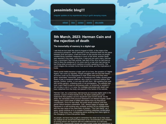 blog screenshot