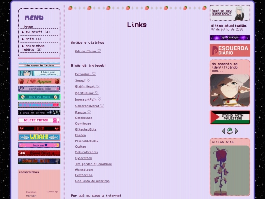 links screenshot