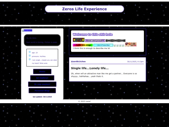 zeroblog screenshot