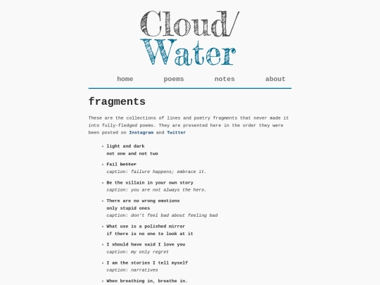 notes/fragments screenshot