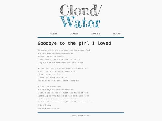 poems/goodbye screenshot