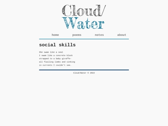 poems/socialskills screenshot