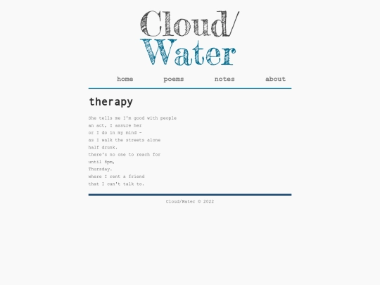 poems/therapy screenshot