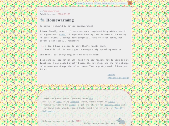 blog/housewarming screenshot