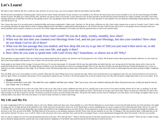 CSS Documents/Bible screenshot