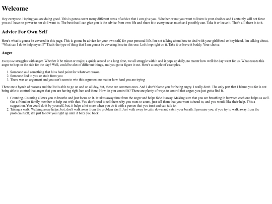 CSS Documents/adivce screenshot