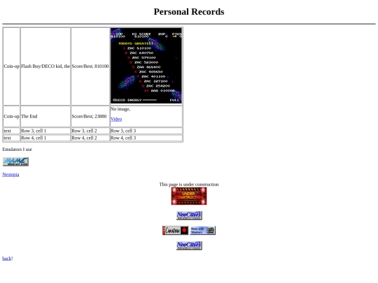 records screenshot