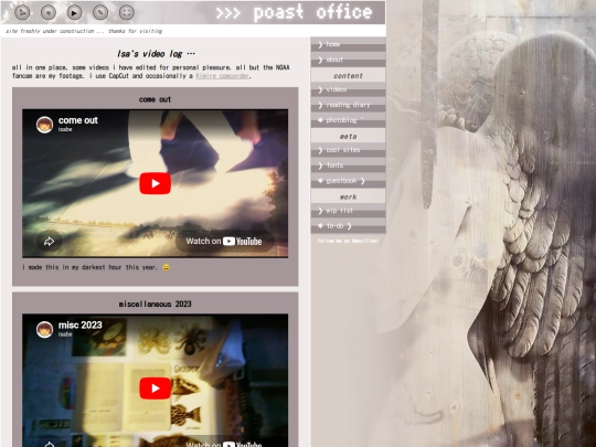 videos screenshot