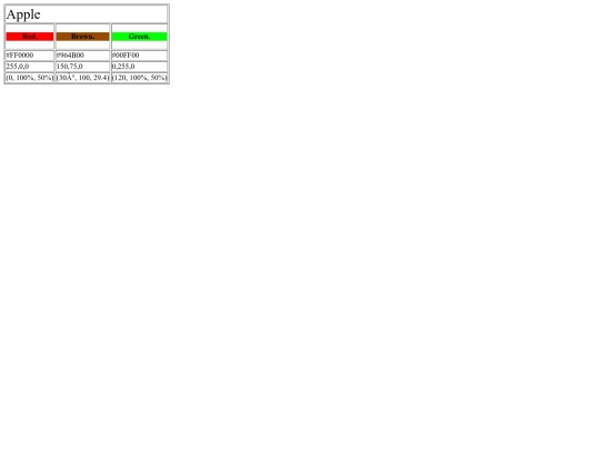 color product screenshot