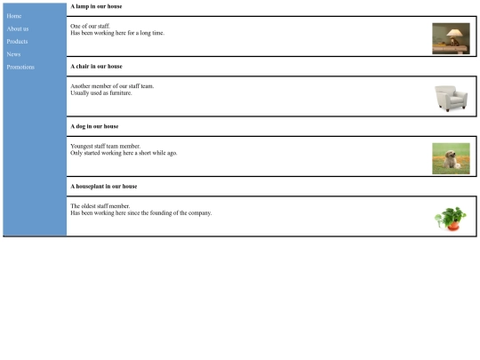 staff page assignemnt screenshot